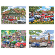 House of Puzzles Nice Day for a Drive 4 x 500pc Jigsaw Puzzle Multipack
