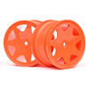 HPI 100623 Ultra 7 Wheels Orange 35mm (2pcs)