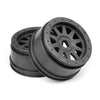 HPI 108323 Tr-10 Glue-Lock Wheel Gunmetal (120X60mm/2pcs)