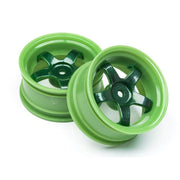 HPI 111090 Work Meister S1 Wheel Green (3mm Offset/2pcs)