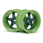 HPI 111091 Work Meister S1 Wheel Green (6mm Offset/2pcs)