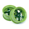 HPI 111091 Work Meister S1 Wheel Green (6mm Offset/2pcs)