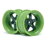 HPI 111100 Work Meister S1 Wheel Green (9mm Offset/2pcs)