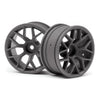 HPI 112812 Rtr Wheel 26mm Gunmetal (6mm Offset/2pcs)
