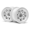 HPI 113339 Split 8 Truck Wheel (White/2pcs)