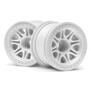 HPI 113339 Split 8 Truck Wheel (White/2pcs)