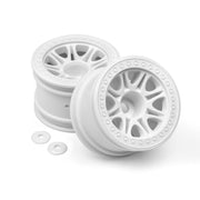 HPI 113339 Split 8 Truck Wheel (White/2pcs)