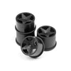 HPI 114276 Q32 Super Star Wheel Set F/R (Blk/18X10/18X14/4pcs)