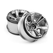 HPI 115324 6-Shot Mt Wheel (Chrome/2pcs)