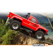 HPI Venture 18 Flux 1985 Toyota Hilux SR5 1/18 Brushless RC Crawler (Red) 160803