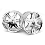 HPI 3343 Lp29 Wheel Work Ls406 Chrome (2pcs)