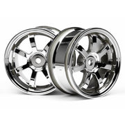 HPI 3574 Mag7 Wheels 26mm Chrome (0mm Off Set)