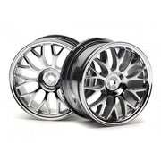 HPI 3712 Mesh Wheel 26mm (Chrome)(1mm Offset)