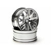 HPI 3712 Mesh Wheel 26mm (Chrome)(1mm Offset)