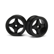 HPI 3901 Mx60 4 Spoke Wheel Black (0mm Offset/2pcs)