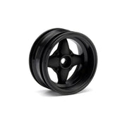 HPI 3911 Mx60 4 Spoke Wheel Black (6mm Offset/2pcs)