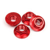 HPI 87269 Serrated Flange Nut M4 (Red/4Pc)