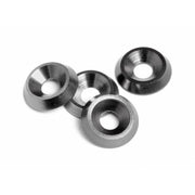 HPI 88008 Cone Washer 3X9X2mm (Gunmetal/4pcs)