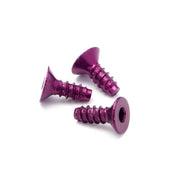 HPI Z076 Aluminium Tp Flat Head Screw 3 X 8mm (Hex Socket/Purple/5Pc