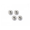 HPI Z671 Flanged Lock Nut M5X8mm (Silver/4pcs)
