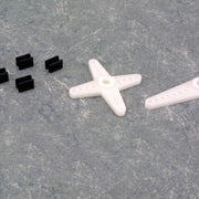 Hitec HRC56318 Mega Horn & Hardware Set HS-805BB+