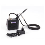 Hseng Mini Air Compressor Kit Includes Hose & HS-30 Airbrush No Moisture Trap