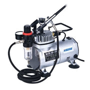 Hseng AS18K-2 Air Compressor Kit including hose & HS-30 Airbrush