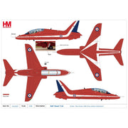 Hobby Master 1003 1/48 RAF Hawk T.1A XX264 Red Arrows 1989 Silver Jubilee Celebration