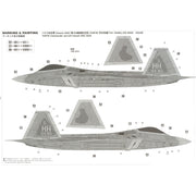 Hasegawa 07555 1/48 F-22 Raptor Hawaii Ang