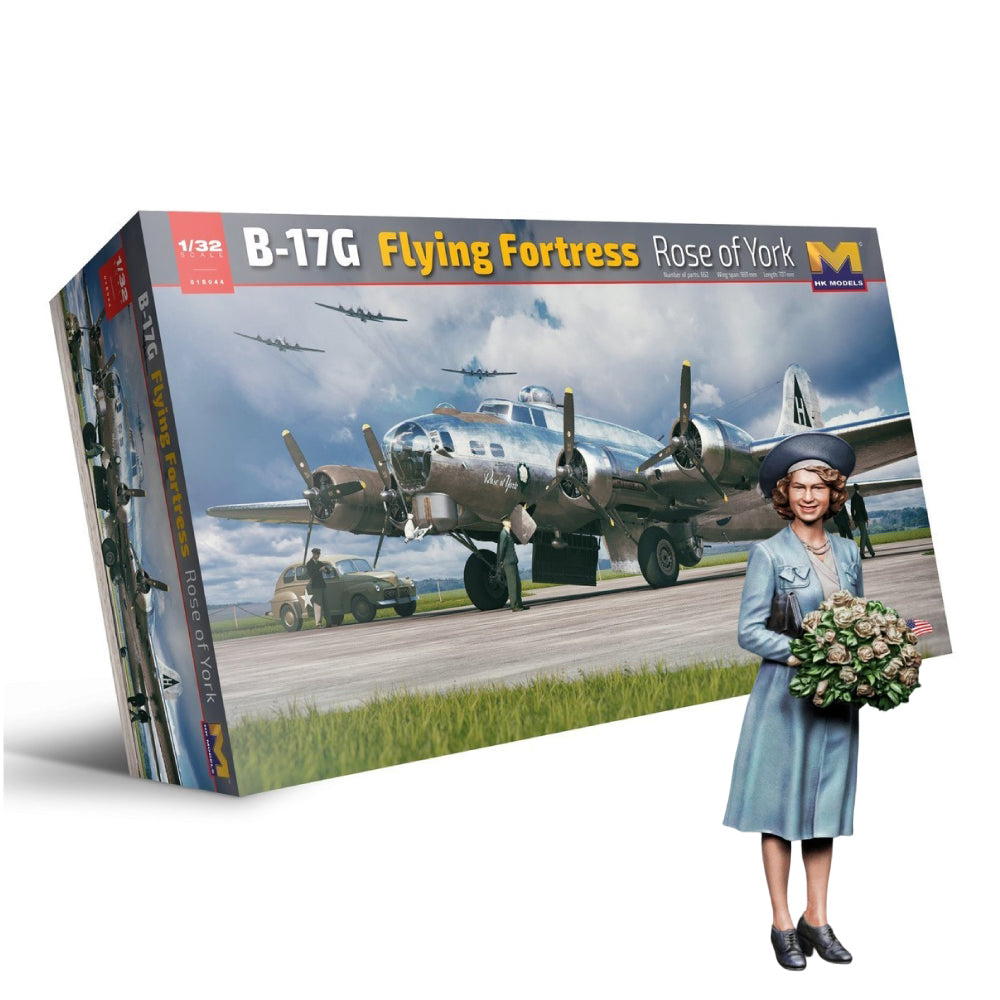 Hong Kong Models 01E044 1/32 B-17G Early Version Rose of York Limited Edition incl Princess Elizabeth  Resin Figure