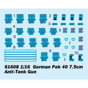 I Love Kit 1/16 German Pak 40 7.5cm Anti-Tank Gun Plastic Model Kit