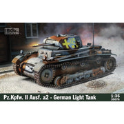 IBG Models 35080 1/35 Pz.Kpfw. II Ausf.b German Light Tank with Fuel Trailer