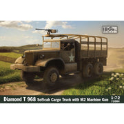 IBG Models 72084 1/72 Diamond T 968 soft cab cargo truck with M2 MG