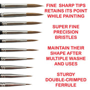 Icky Sticky 14014 Langhao Hair Detail Paint Brush 7