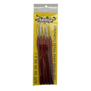 Icky Sticky 14015 Synthetic Hair Detail Paint Brush Set 5/0 3/0 2/0 0 1
