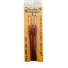 Icky Sticky 14018 Synthetic Flat Detail Paint Brush Set