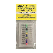 Icky Sticky 550117 Tungsten Micro Drill Bits 2.1mm - 3.0mm