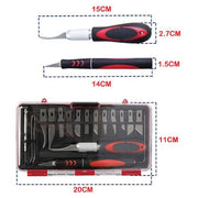 Icky Sticky 550123 16 Piece Hobby Knife Set