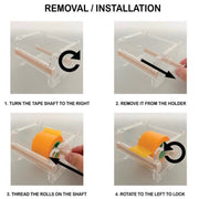 Icky Sticky 550132 Masking Tape Dispenser Set with Tapes