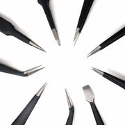 Icky Sticky 560302 9 Piece Precision Tweezer Set with Bag