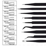 Icky Sticky 560302 9 Piece Precision Tweezer Set with Bag
