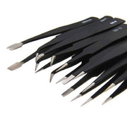 Icky Sticky 560302 9 Piece Precision Tweezer Set with Bag