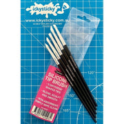 Icky Sticky 560327 Silicone Tip Brush 5pk