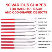 Icky Sticky Curved Diamond File Set 10 Piece