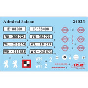 ICM 24023 1/24 Admiral Saloon WWII German Passenger Car 4823044403134