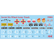 ICM 35001 1/35 Soviet Six-Wheel Army Truck 4823044404018
