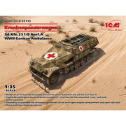 ICM 35113 1/35 Sd.Kfz.251/8 Ausf.A Krankenpanzerwagen WWII German Ambulance