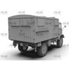 ICM 35136 1/35 Unimog S 404 With Box Body German Military