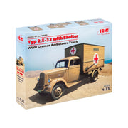 ICM 35402 1/35 Typ 2 5-32 with Shelter WWII German Ambulance Truck