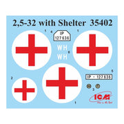 ICM 35402 1/35 Typ 2 5-32 with Shelter WWII German Ambulance Truck 4823044403165